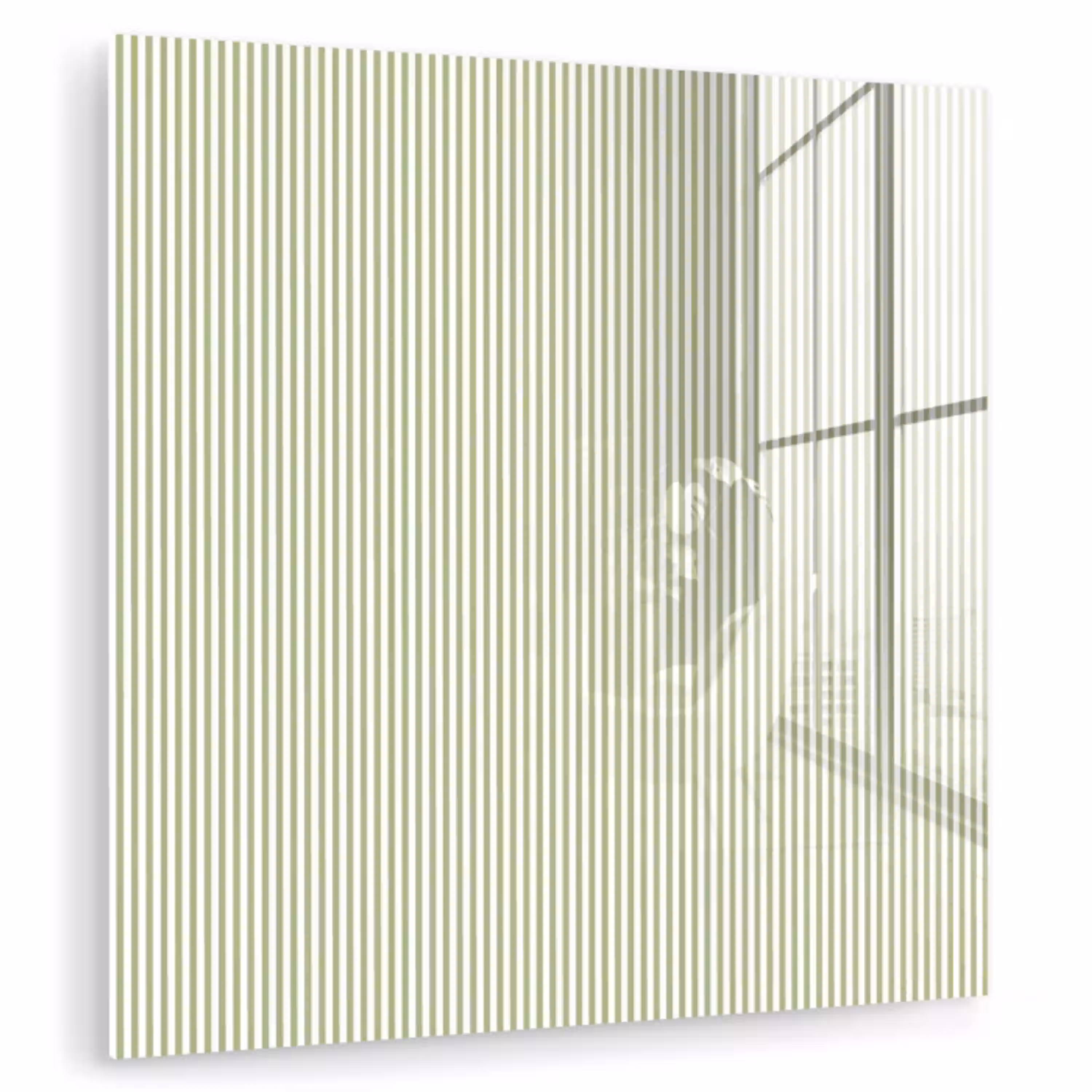 Saliegroen - Strepen - Minimalistisch - Patroon plexiglas 5mm klein 11 -zzzproduct_nieuw