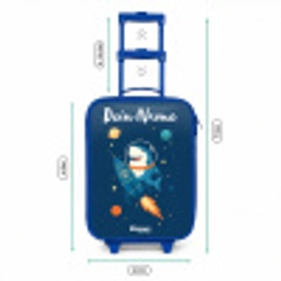 Dier - Ruimte - Planeet - Raket Kinderkoffer - Blauw klein -productfoto_formaten