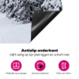 Bos - Winter - Sneeuw - Pad - Natuur Inductie beschermer vinyl 3mm klein -wsfeer4_website