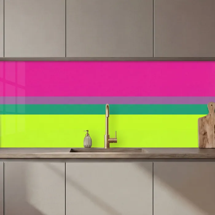 Strepen - Modern - Kleurrijk keuken achterwand 2 middel zz_3dshopping