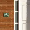 Groen zebra - Klassiek Naambord Rechthoek middel -sfeer3-rechthoek-S