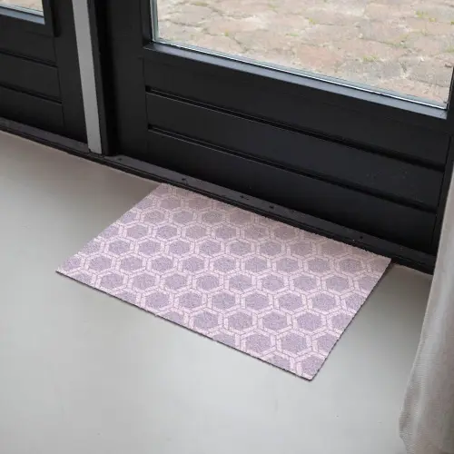 Patroon - Roze - Paars Deurmat klein 898 -sfeer2