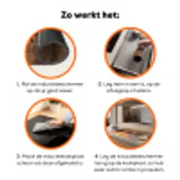 Olifanten - Savanne - Zonsondergang - Afrika - Warm Inductie beschermer vinyl 3mm klein -zzzzzzz-td-werking