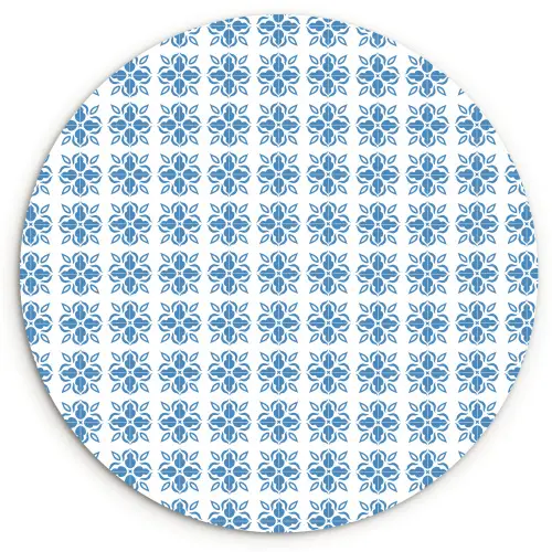 Zee - Sfeer - Blauw - Wit Wandcirkel plexiglas klein 852 -3d