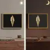 Ijs - Goud - Zwart - Eten Light Box met batterij (Wandlamp) middel -sfeer3