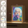 Oude man - Expressief - Kleurrijk Light Box met kabel (Tafellamp) klein -USP_NL