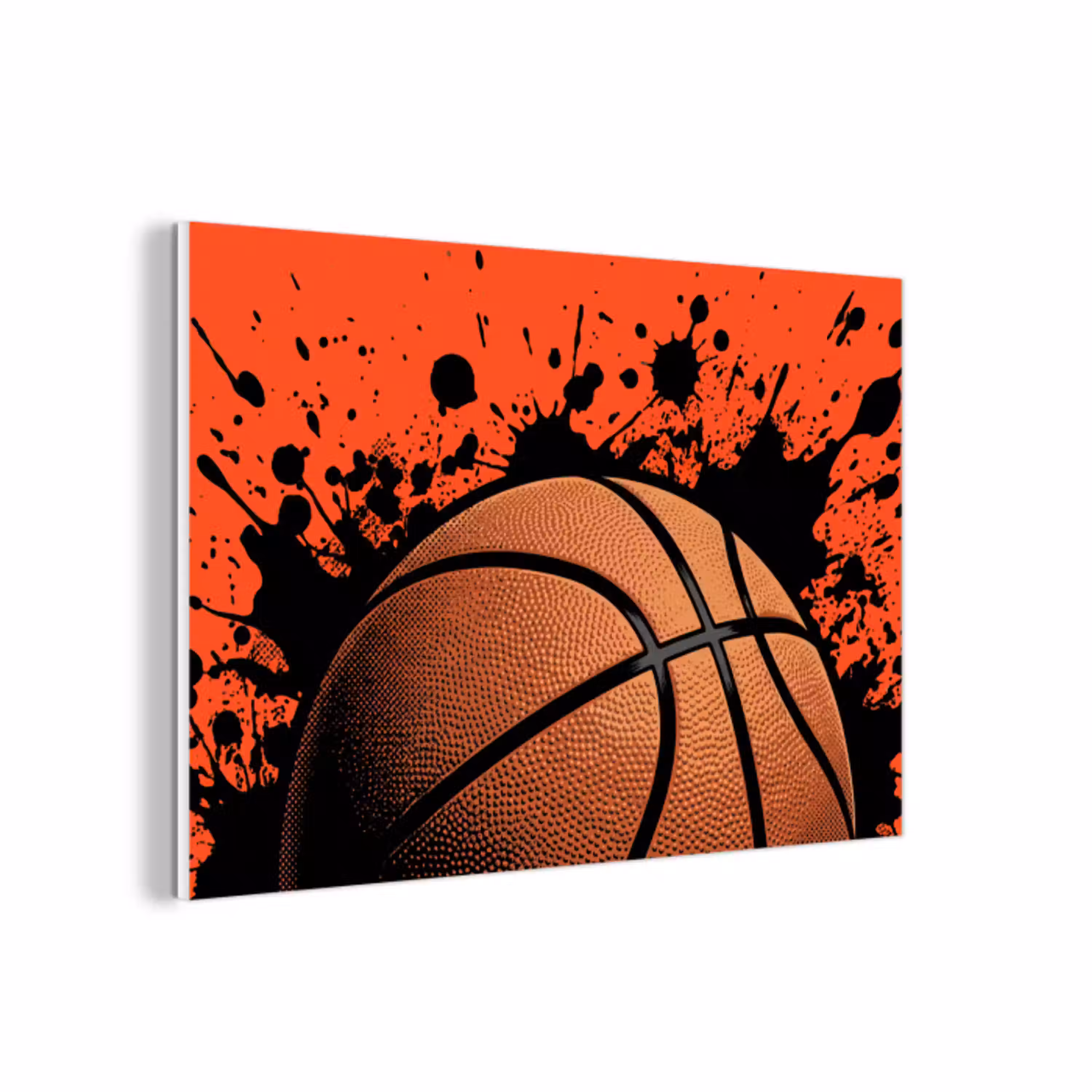 Basketbal - Verf - Sport - Oranje forex 5mm xxl -3d
