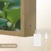 Viooltjes - Paars - Bloem - Bladeren Light Box met batterij (Wandlamp) middel -USP_websiteoplaadbaarNL