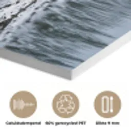 Bos - Reflectie - Meer - Winter - Serene PET vilt klein -closeup_NL