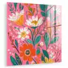 Roze - Bloemen - Wit - Oranje plexiglas 5mm klein -zzzproduct_nieuw