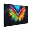 Regenboogkleuren - Vleugels - Magisch canvas 2cm klein -z3d