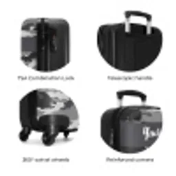 Camogrijs NBS - Handbagage koffer - Kinderen Unisex middel zzzzzzzbolletjes_ENG