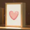 Rood - Hart - Beige Light Box met kabel klein -zzz_3d_website