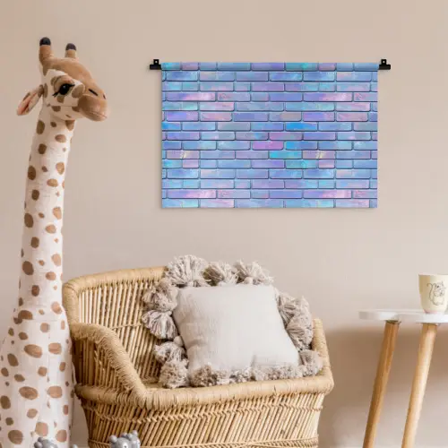 Paars - Blauwe - Muur Wandkleed katoen klein 269 -wsfeer5_kind
