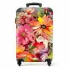 Bloemen - Kunst - Schilderij - Botanisch NBS - Handbagage koffer - Unisex middel -productfoto_recht
