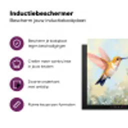 Kolibrie - Illustratie - Kleurrijk Inductie beschermer vinyl 3mm middel -zzzzzzz-cc-usp