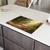Zonlicht - Bospad - Bomen Inductie beschermer vinyl 3mm klein -sfeer8