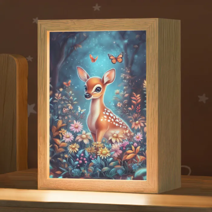 Hert - Magisch - Sprookjesbos Light Box met kabel klein -zzz_3d_website