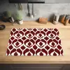 Rood - Druppelpatroon - Grafisch Inductie beschermer vinyl 3mm klein 276 -sfeer5