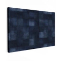 Patroon - Ruit - Marineblauw Tuinposter op houten frame 2 cm dik klein 845 -3d
