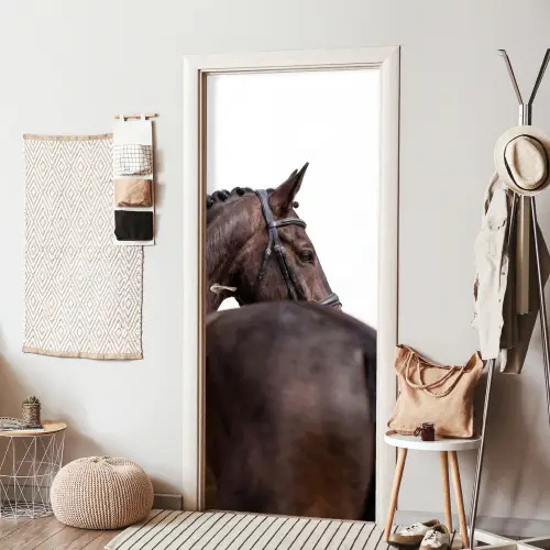 Portret - Paard - Elegant deurposter klein -sfeer6
