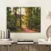 Bos - Pad - Bomen - Groen - Zon - Natuur PET vilt klein -sfeer1