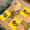 Hand - Rode cirkel - Geel Placemat vinyl groot -zzsfeer5_Kitchenyeah-website