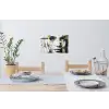 Portret - Vrouw - Penseelstreken - Goud Muursticker klein -eettafel