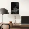 Lijntekening - Koffiekop - Zwart plexiglas 5mm klein -sfeer6
