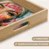 Vrouw - Kauwgom - Graffiti - Love Dienblad Rechthoek middel -USP_HandgreepNL