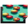 Appels - Water - Turquoise Inductie beschermer vinyl 3mm klein 276 -3d