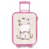 Nijlpaard op beige achtergrond illustratie Kinderkoffer - Roze klein -zz3dotto