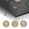 Bloemstuk - Vaas - Zwart plexiglas 5mm klein -sfeer2