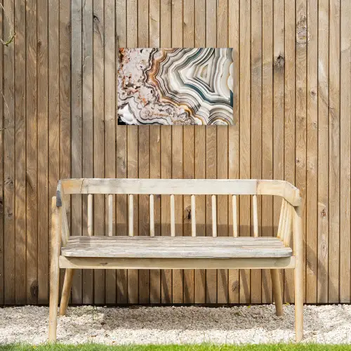 Edelsteen - Marmer - Natuur - Abstract Tuinposter op houten frame 2 cm dik klein -sfeer4