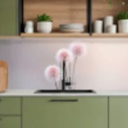 Bloemen - Bollen - Roze keuken achterwand 2 middel -sfeer3