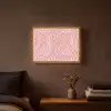 Zebra - Print - Roze Light Box met batterij (Wandlamp) middel 907 -sfeer4