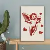 Cupido - Hartjes - Rood - Klassiek canvas 2cm klein -sfeer4