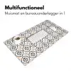 Bladvorm - Patroon - Kleurrijk Muismat XXL klein 681 -sfeer4