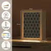 Zwart - Goud - Zeshoek Light Box met kabel (Tafellamp) klein 925 -USP_NL