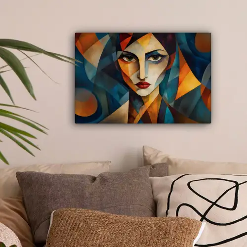Portret - Abstract - Vormen canvas 2cm klein -sfeer1