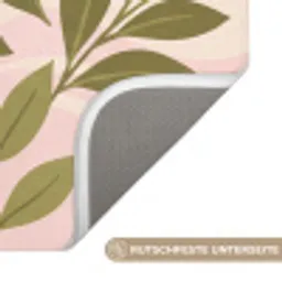 Grafisch - Bloemen - Roze Badmat klein -USP_AntislipDE