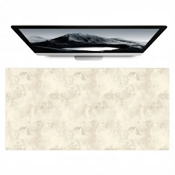 Patroon - Organisch - Beige Muismat XXL klein 681 -zzz3d