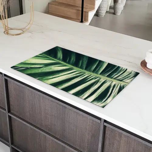 Bladeren - Tropisch - Jungle Inductie beschermer vinyl 3mm groot -sfeer8