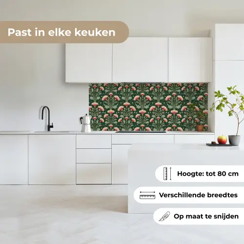 Patroon - Botanisch - Kleurrijk keuken achterwand 2 middel 871 -sfeer4_NL