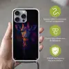Giraffe - Gekleurd - Verfspatten Hoesje iPhone 16 Pro Max met koord klein -sfeer2_NL