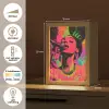 Vrouw - Microfoon - Neon Light Box met kabel (Tafellamp) klein -USP_NL