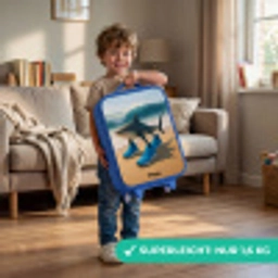 Tralalero tralala Kinderkoffer - Blauw klein -sfeer2_DE