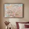 Amandelbloesem - Kunst - Van Gogh - Pastel Textielframe zwart klein -sfeer1