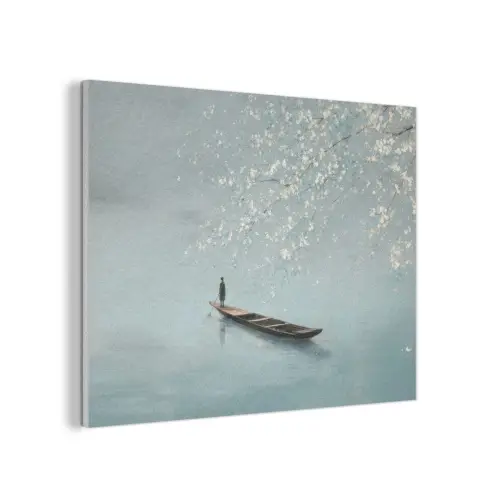 Bloesems - Minimalistisch - Wateroppervlak - Boot PET vilt klein -3d