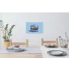 Glitters - Hamburger - Blauw Muursticker klein -eettafel